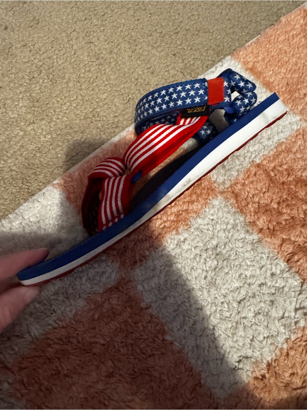 Teva Navy Blue and Red Star-Print Sport Sandals - Picture 7 of 7